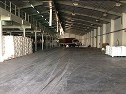 Sugar warehouse interior